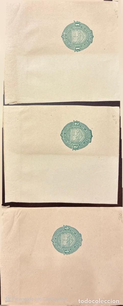 Sellos: O) NICARAGUA, COAT OF ARMS, POSTAL STATIONERY 1centavo, POSTAL STATIONERY 2 centavos, POSTAL STATIO