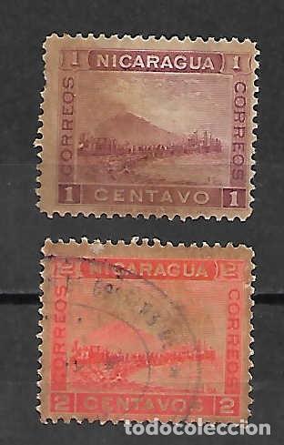 Sellos: Volc&aacute;n MOMOTOMBO, en Nicaragua, sellos a&ntilde;os 1900