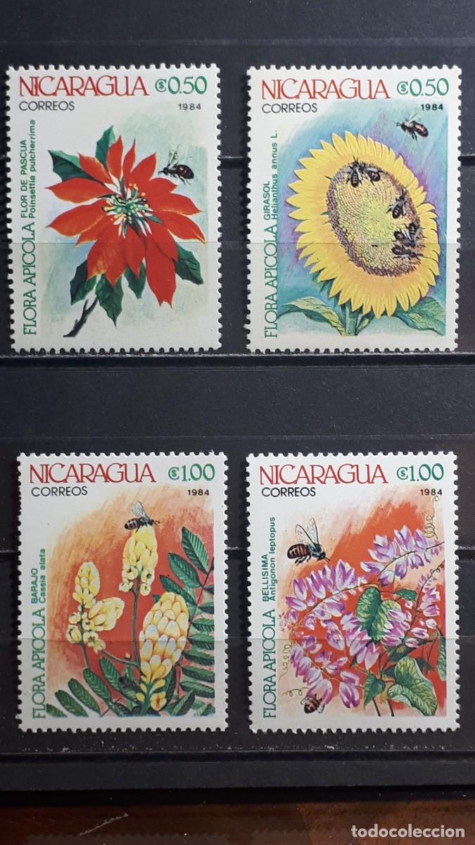 Sellos: NICARAGUA. FLORA. A&Ntilde;O 1984. **. YVERT 1326/9