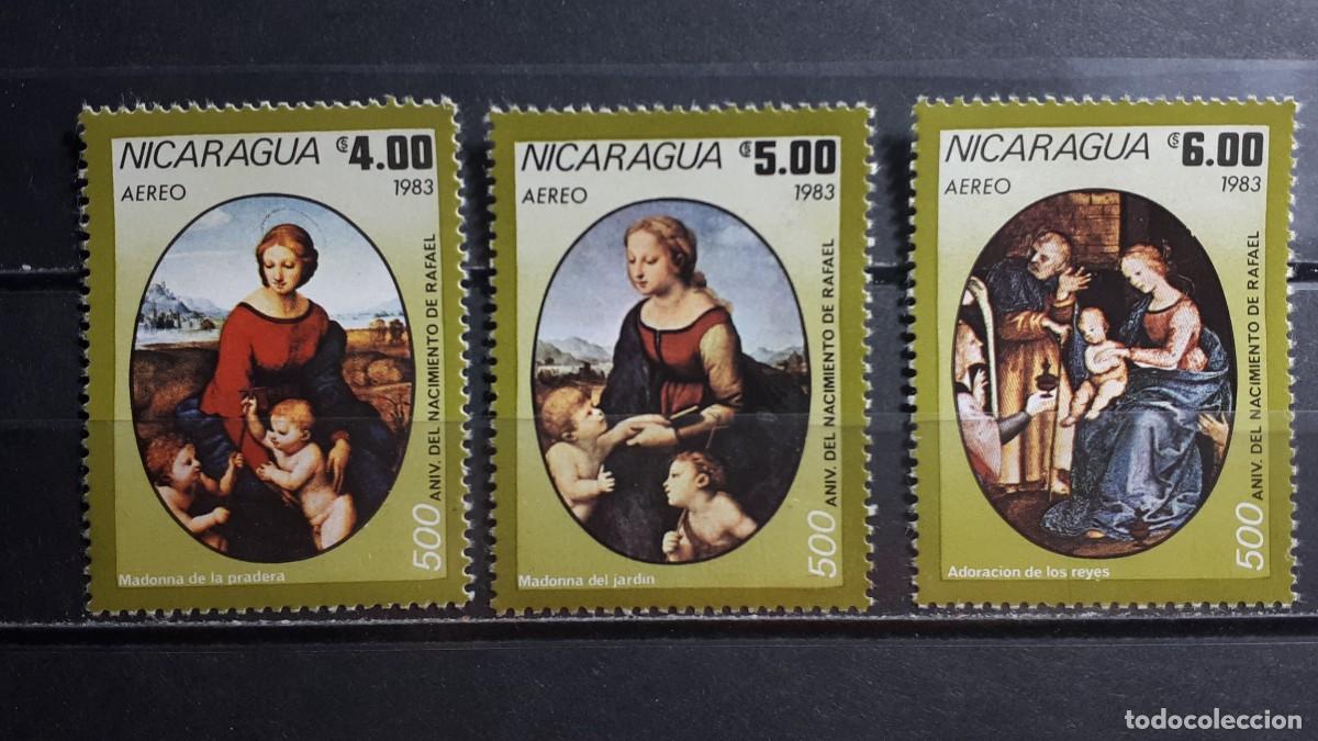 Sellos: NICARAGUA. ARTE. A&Ntilde;O 1983. **. YVERT 1037/9