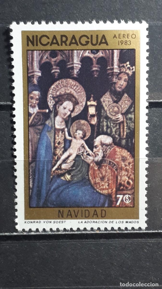 Sellos: NICARAGUA. NAVIDAD. A&Ntilde;O 1983. **. YVERT A&eacute;reo 1047