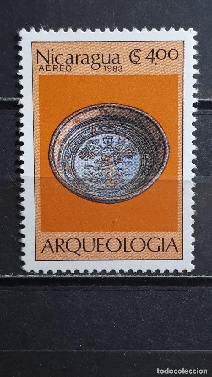 Sellos: NICARAGUA. ARTE. A&Ntilde;O 1983. **. YVERT A&eacute;reo 1040