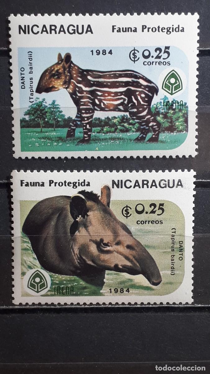 Sellos: NICARAGUA. FAUNA. A&Ntilde;O 1984. **. YVERT 1355/6