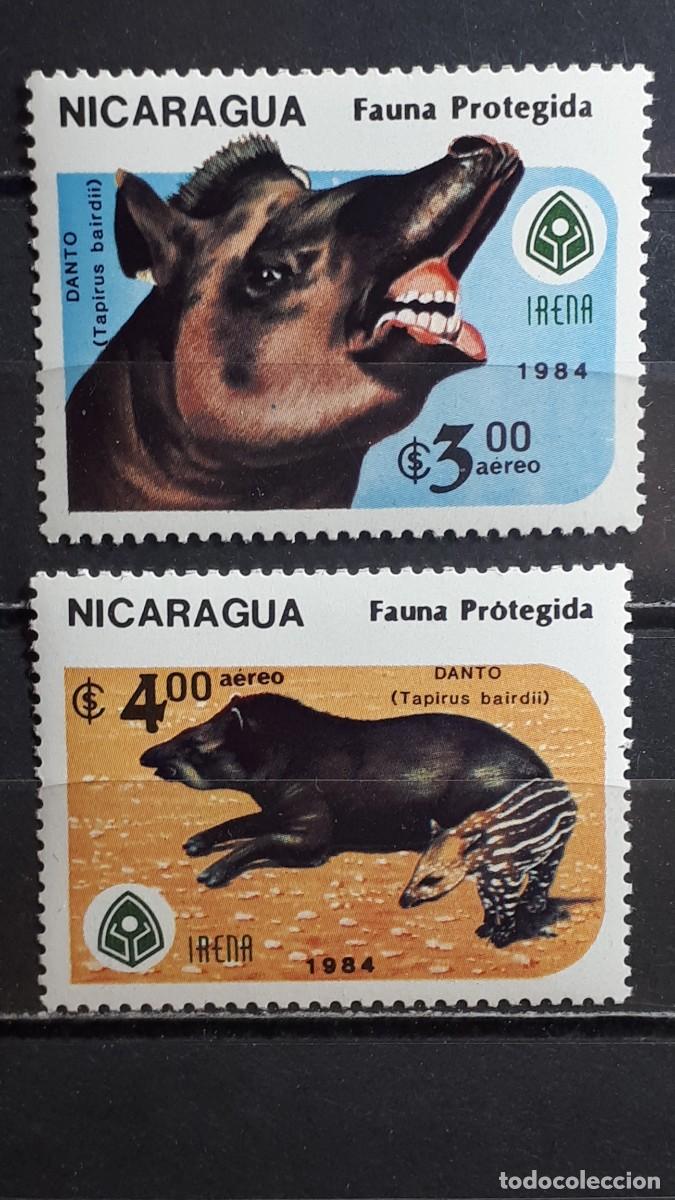 Sellos: NICARAGUA. FAUNA. A&Ntilde;O 1984. **. YVERT A&eacute;reo 1080/1