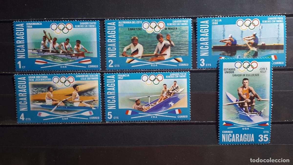 Sellos: NICARAGUA. OLIMPIADAS. A&Ntilde;O 1977. **. YVERT 1951/6
