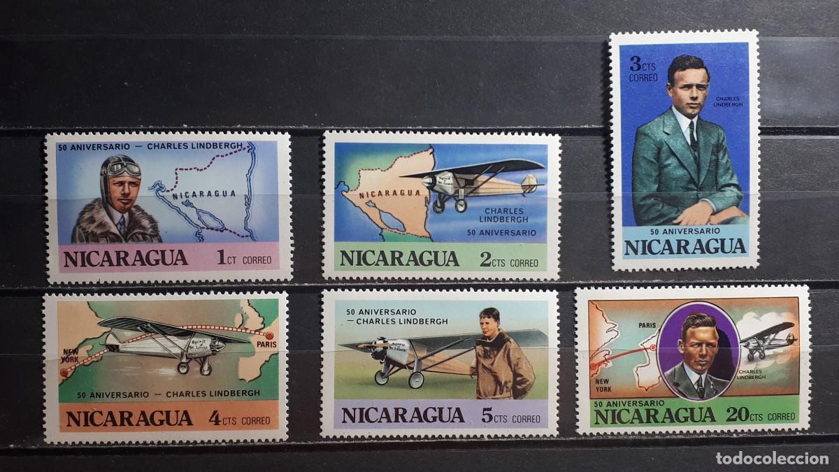 Sellos: NICARAGUA. AVIONES. A&Ntilde;O 1977. **. YVERT 1069/74