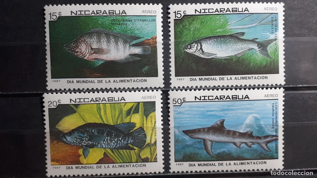 Sellos: NICARAGUA. A&Ntilde;O 1987. **. YVERT A&eacute;reo 1205/8