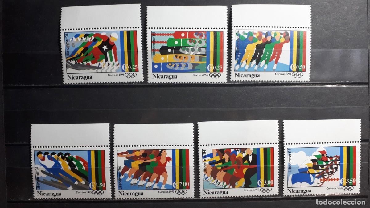 Sellos: NICARAGUA. OLIMPIADAS. A&Ntilde;O 1993. **. YVERT 1708/14