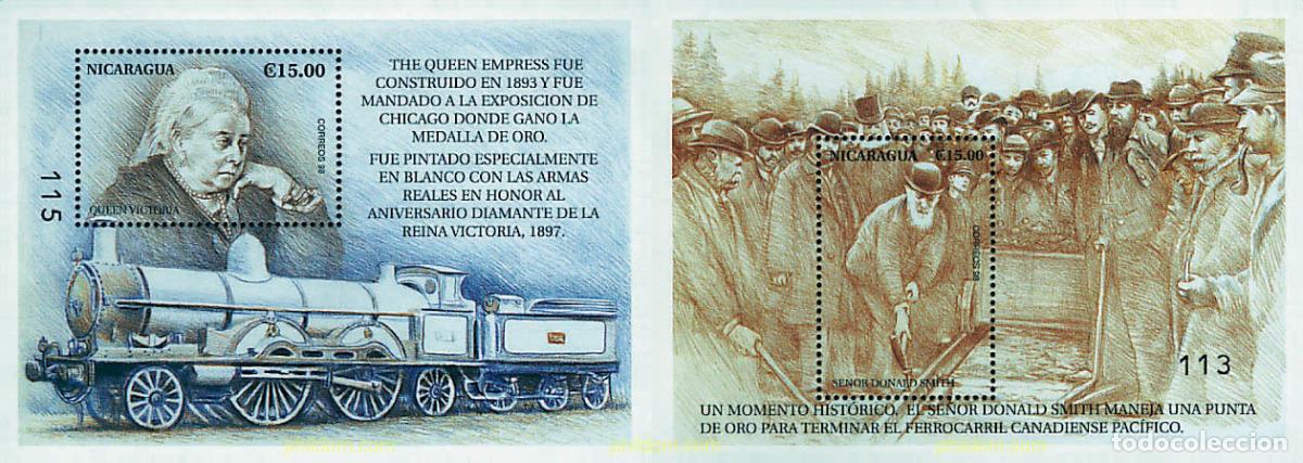 Sellos: 56356 MNH NICARAGUA 1999 LOCOMOTORAS