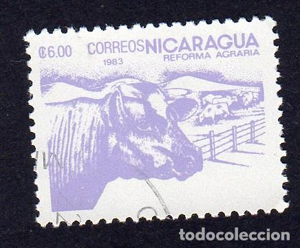 Sellos: Nicaragua .Reforma Agraria. 1983. YT-1307. Usado