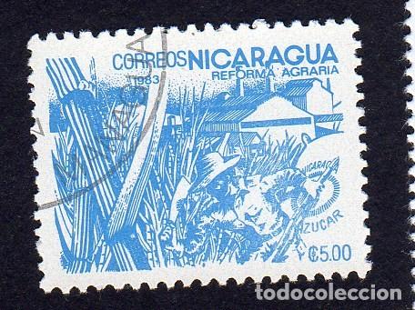 Sellos: Nicaragua .Reforma Agraria. 1983. YT-1306. Usado