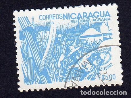 Sellos: Nicaragua .Reforma Agraria. 1983. YT-1306. Usado