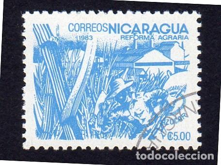 Sellos: Nicaragua .Reforma Agraria. 1983. YT-1306. Usado