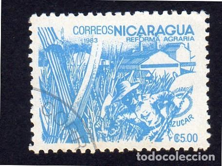 Sellos: Nicaragua .Reforma Agraria. 1983. YT-1306. Usado