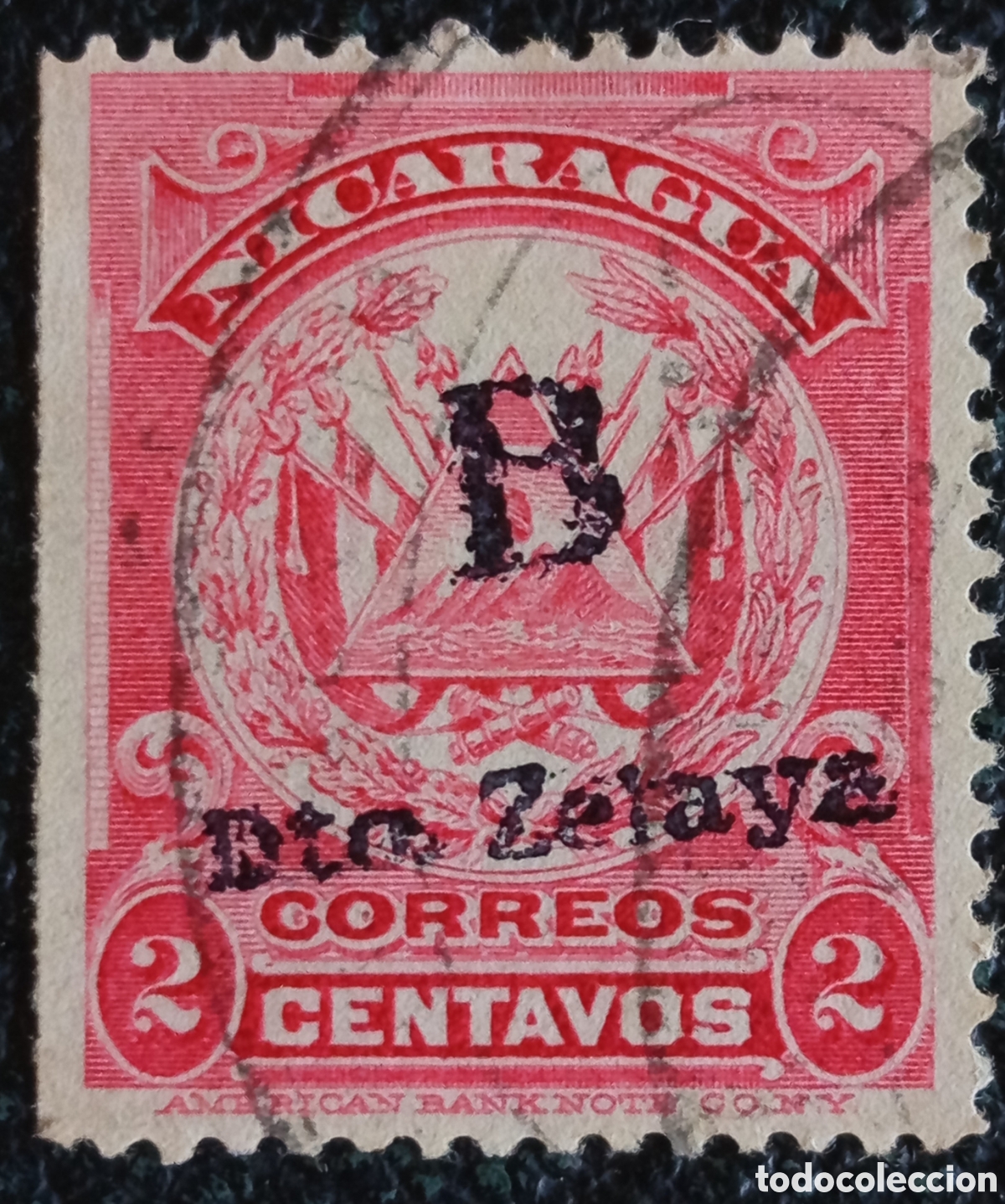 Sellos: Nicaragua 1899-1900 Sello con sobrecarga &rdquo;Bte. Zelaya&rdquo; 2 centavos