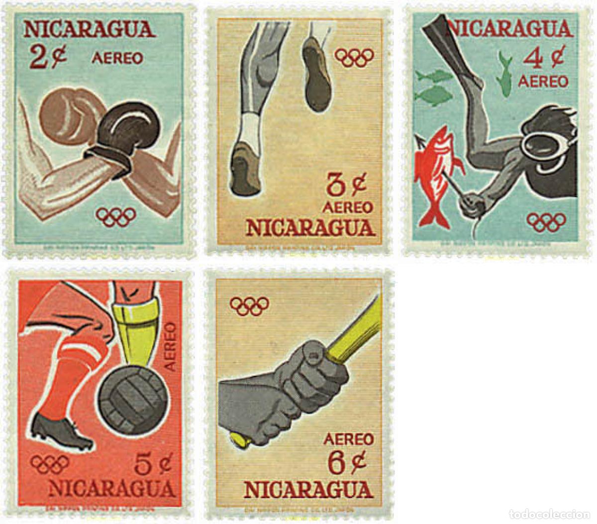 Sellos: 229185 MNH NICARAGUA 1963 18 JUEGOS OLIMPICOS VERANO TOKIO 1964