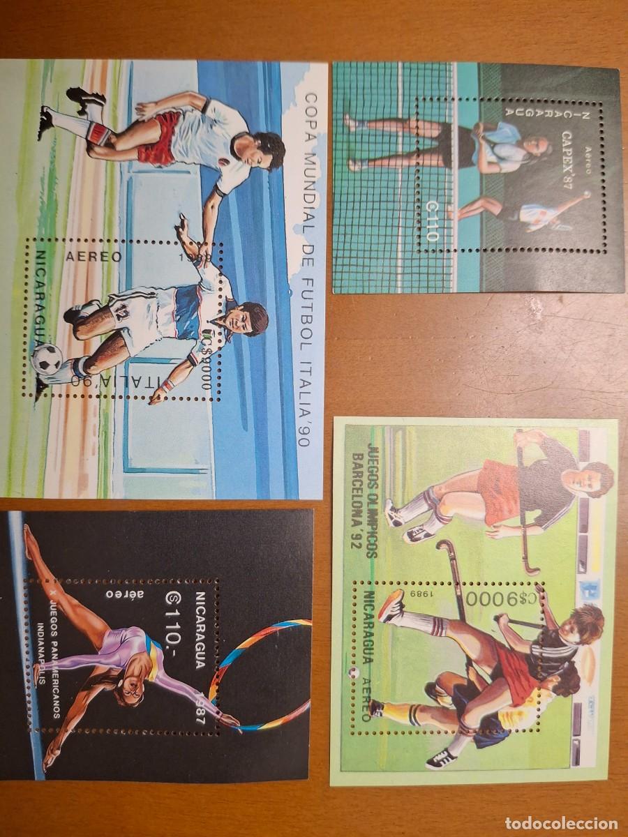 Timbres: HB600 HOJITAS BLOQUE de NICARAGUA en NUEVO ideal para tematicas (leer descripcion)