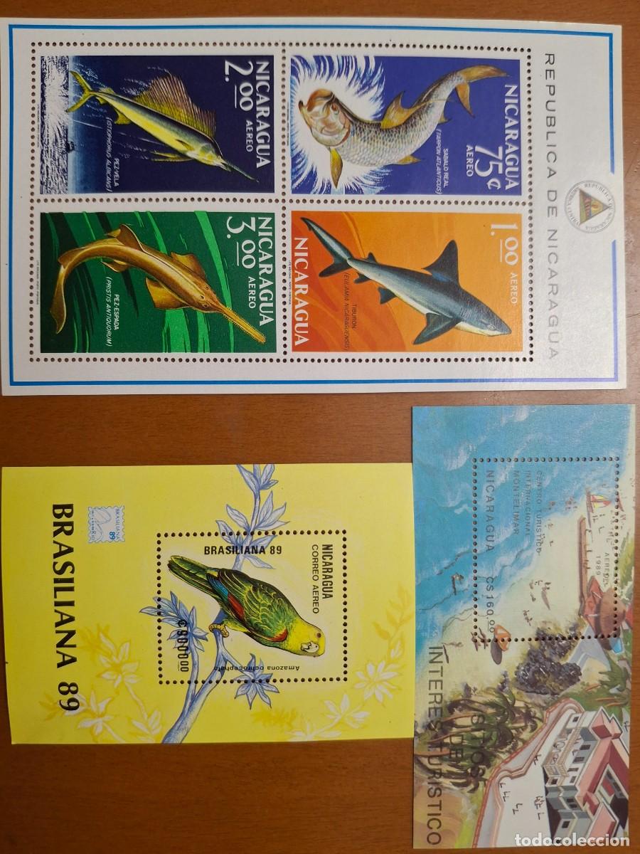Stamps: HB602 HOJITAS BLOQUE de NICARAGUA en NUEVO ideal para tematicas (leer descripcion)