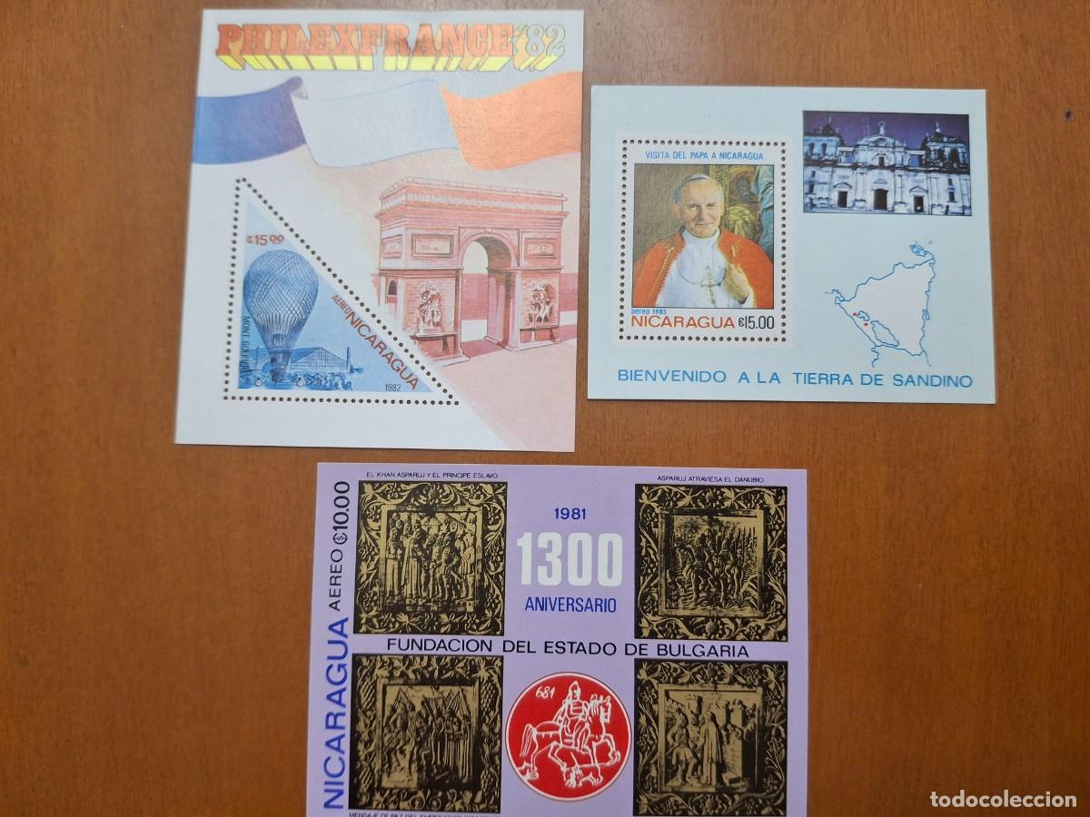 Timbres: HB604 HOJITAS BLOQUE de NICARAGUA en NUEVO ideal para tematicas (leer descripcion)