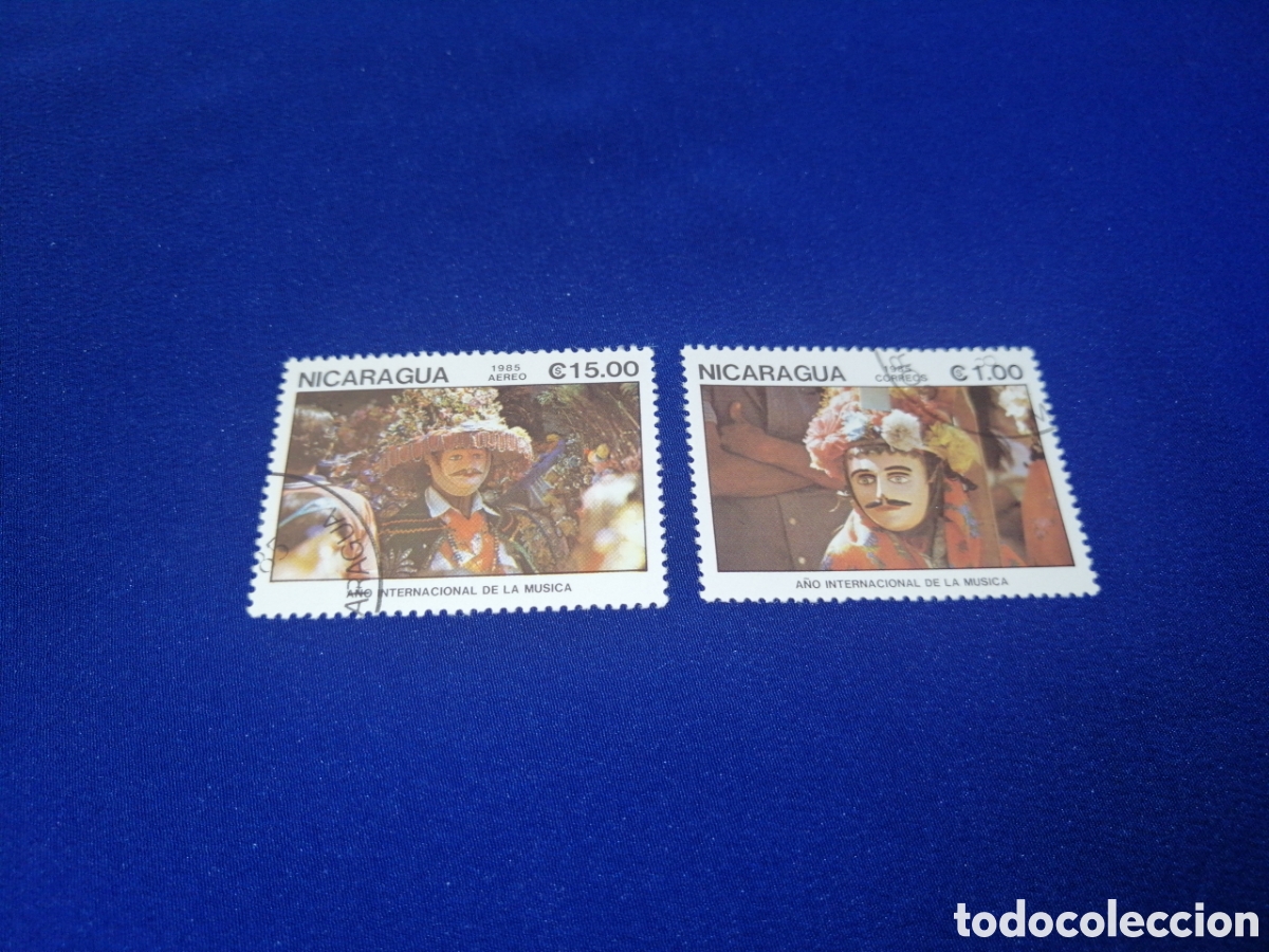 Francobolli: NICARAGUA TRADICIONES SELLOS USADOS MATASELLADOS