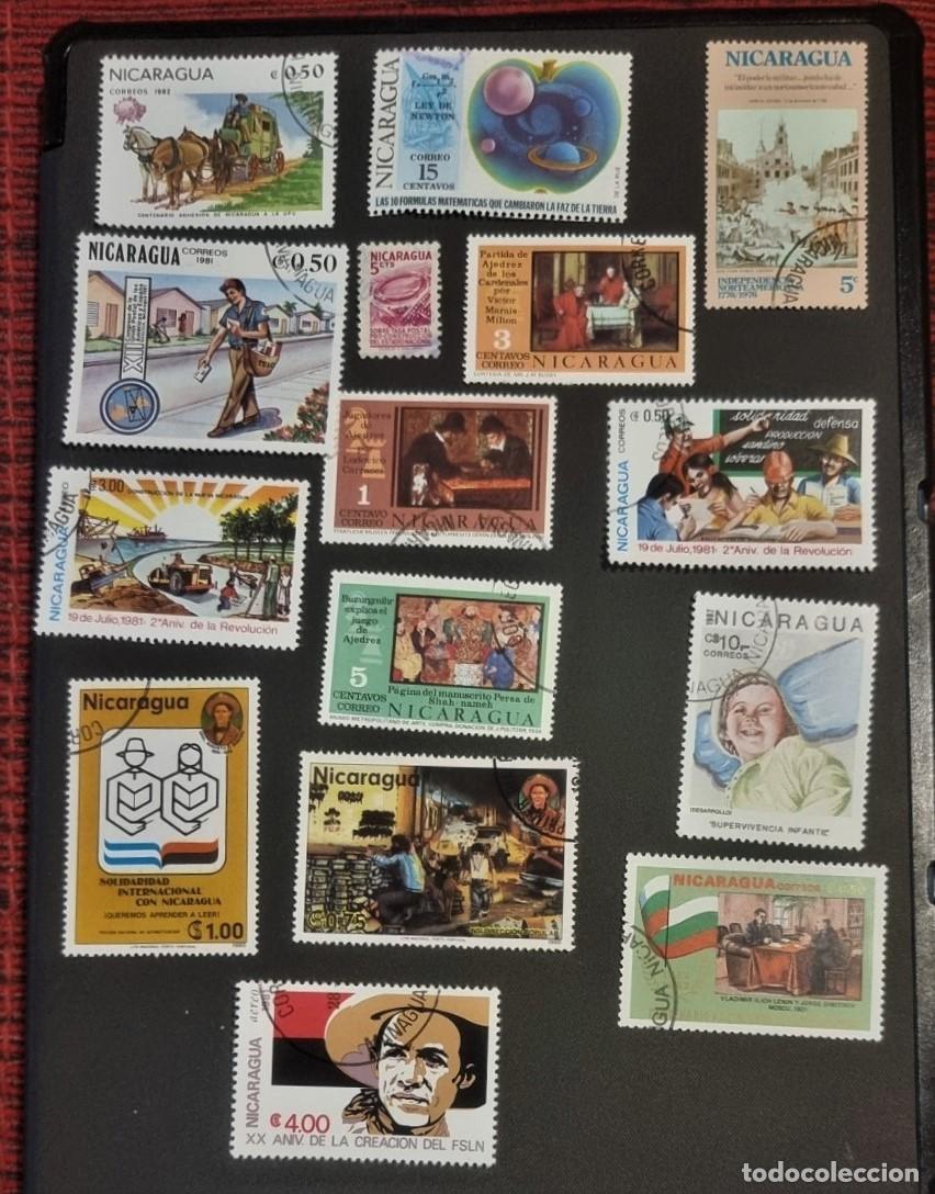 Selos: COLECCION 15 SELLOS USADOS NICARAGUA