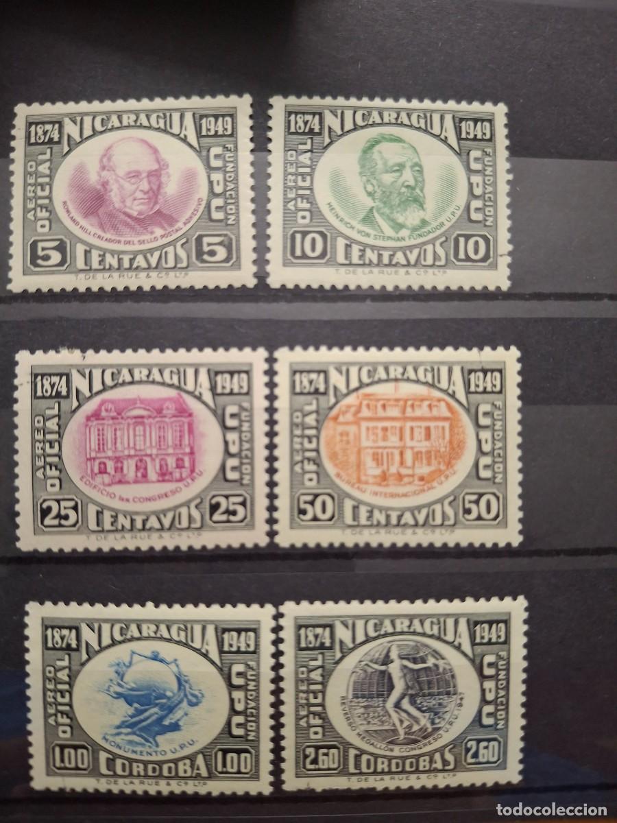 Selos: HB1669 GRANDES SERIES MUNDIALES sellos en NUEVO** NICARAGUA 1950 Michel 385/390