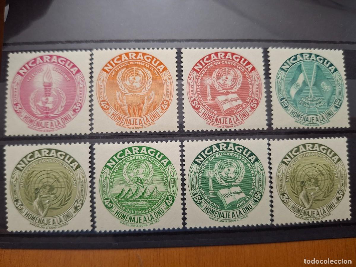 Selos: HB1671 GRANDES SERIES MUNDIALES sellos en NUEVO* NICARAGUA 1937 homenaje a la ONU
