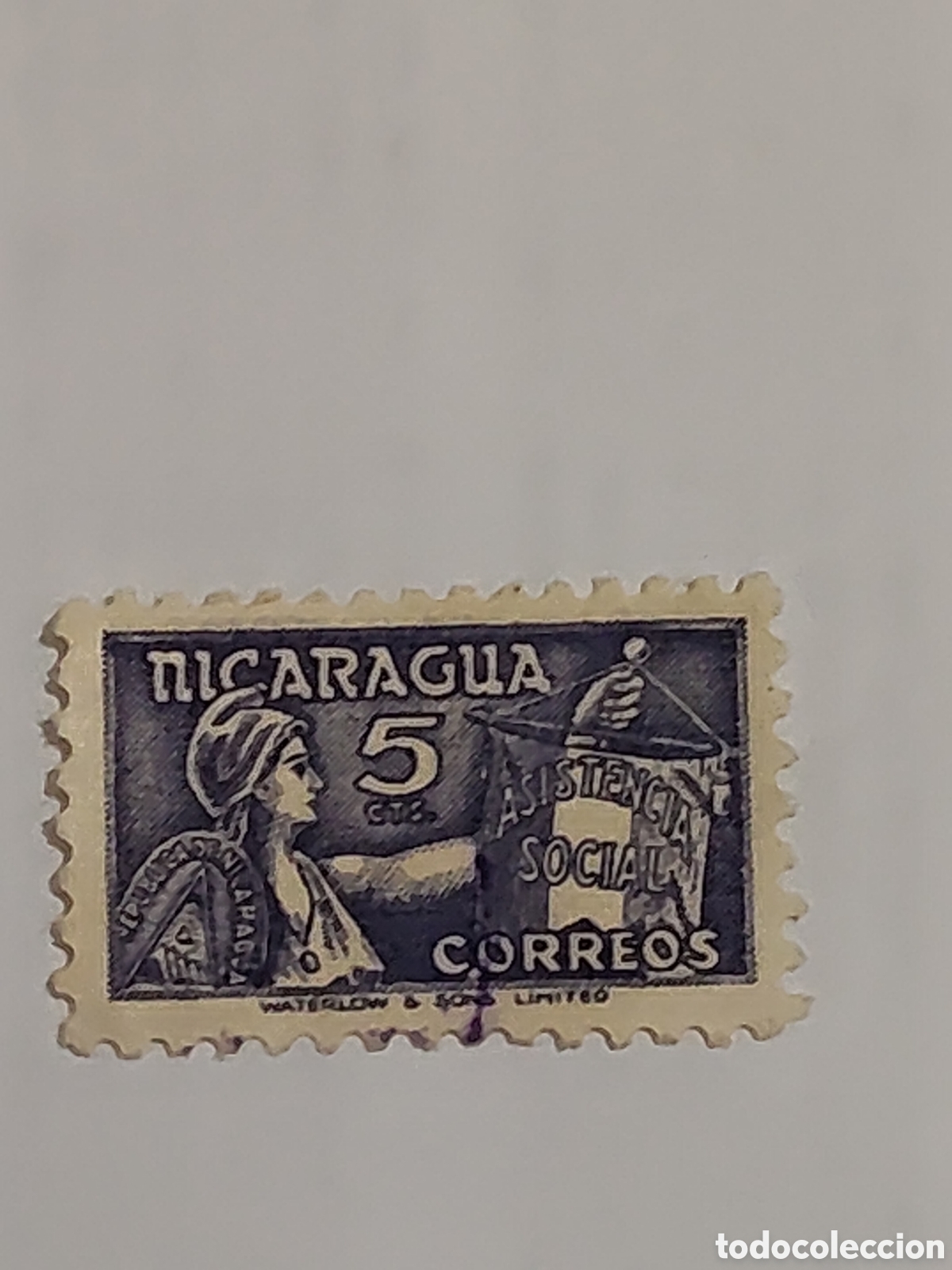 Sellos: Mini sello de Nicaragua asistencia social 1956