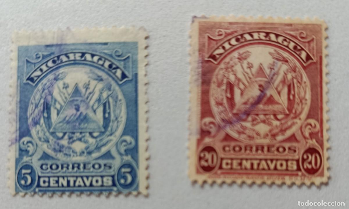 Sellos: Sellos Nicaragua 1905 Escudo nacional.