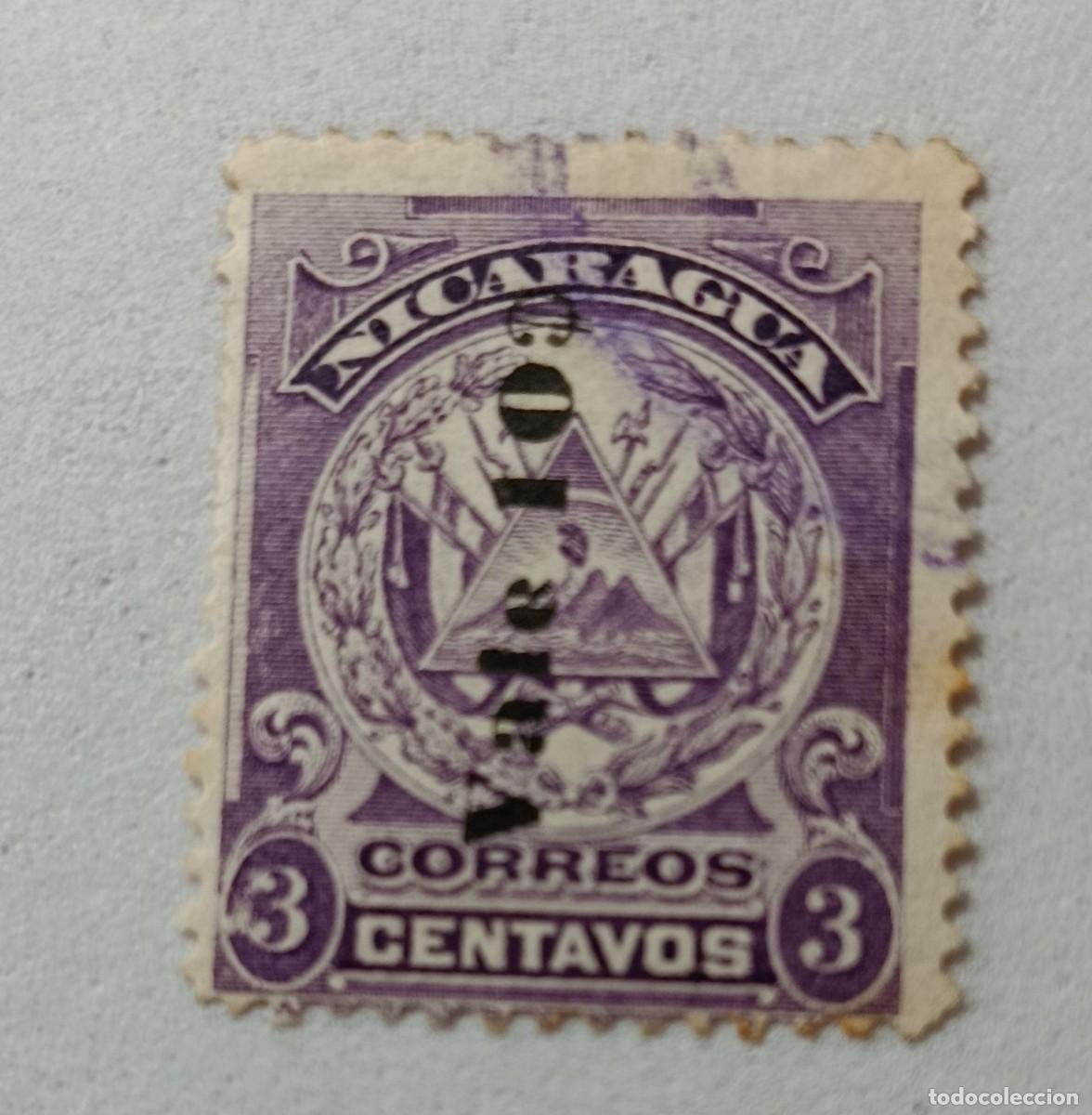 Sellos: Sellos Nicaragua 1906 Sellos de la serie de 1.905 sobrecargados hacia arriba.