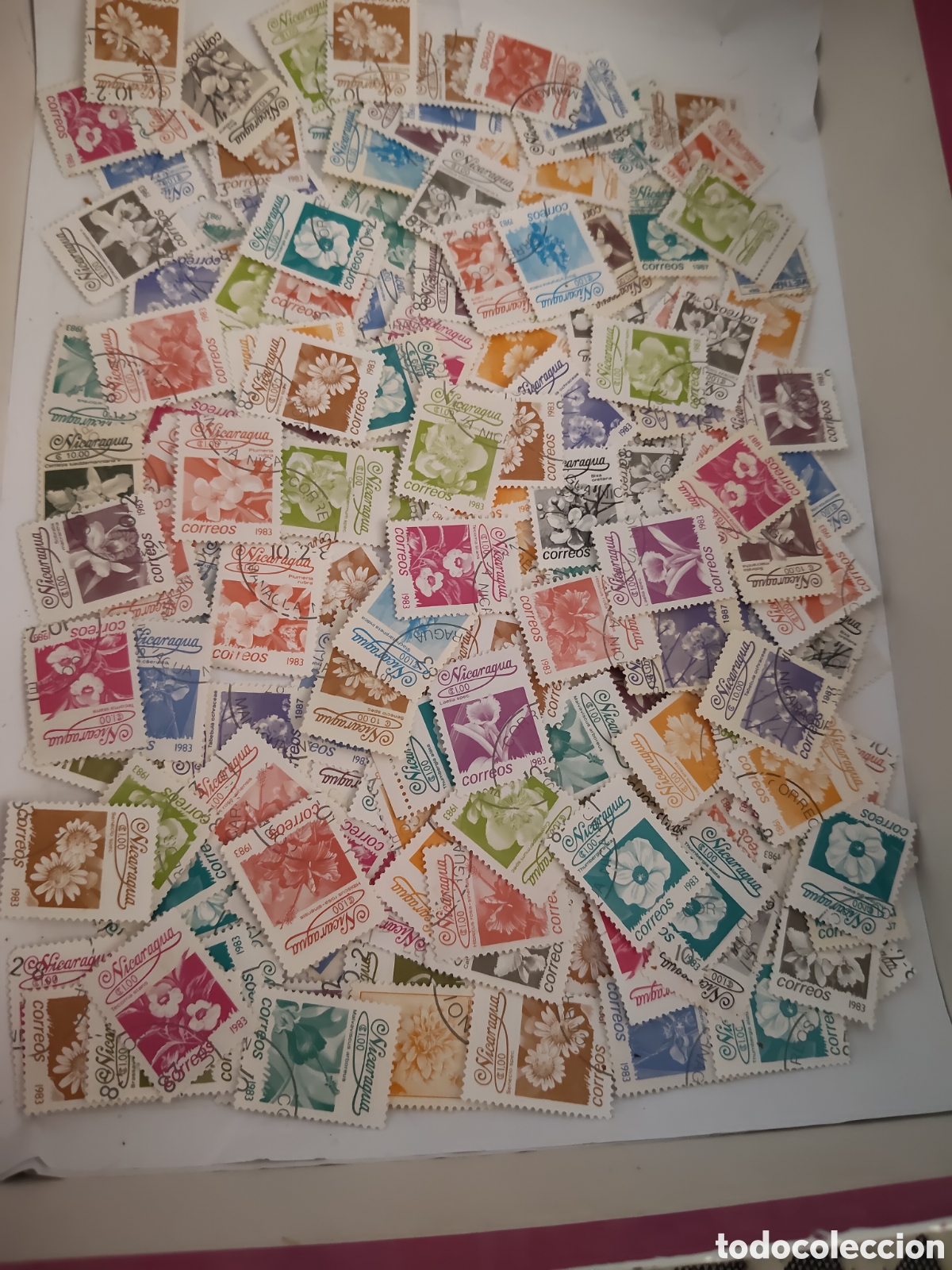 Sellos: 183 sellos de Nicaragua Flores Orqu&iacute;deas del pais 1963