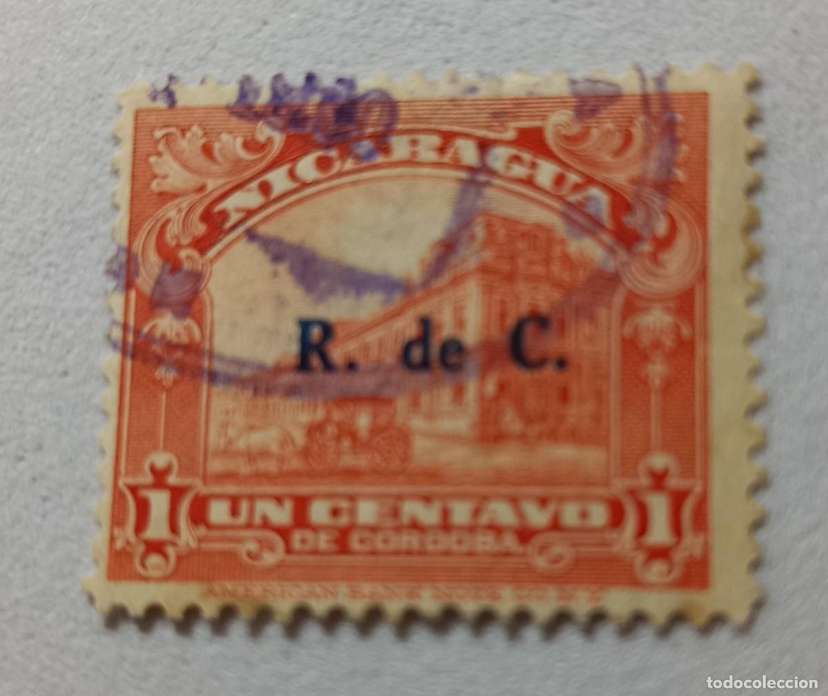 Sellos: Sellos Nicaragua 1929, impuestos postales, Edificio gubernamental en Managua,