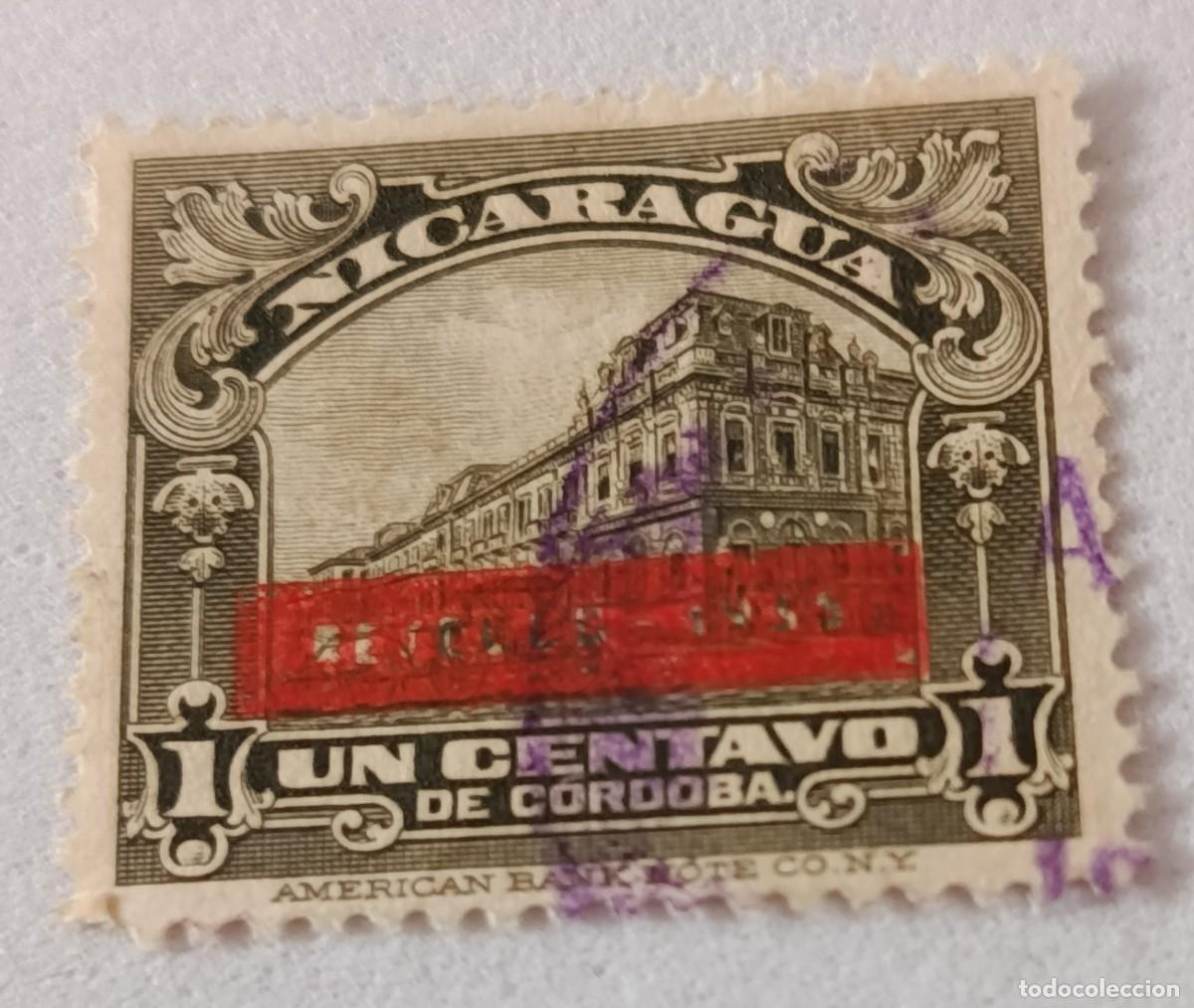 Sellos: Sellos Nicaragua 1936 Sellos de 1.922 y 1.929 sobrecargados &rdquo;Resello-1935&rdquo; en rojo.