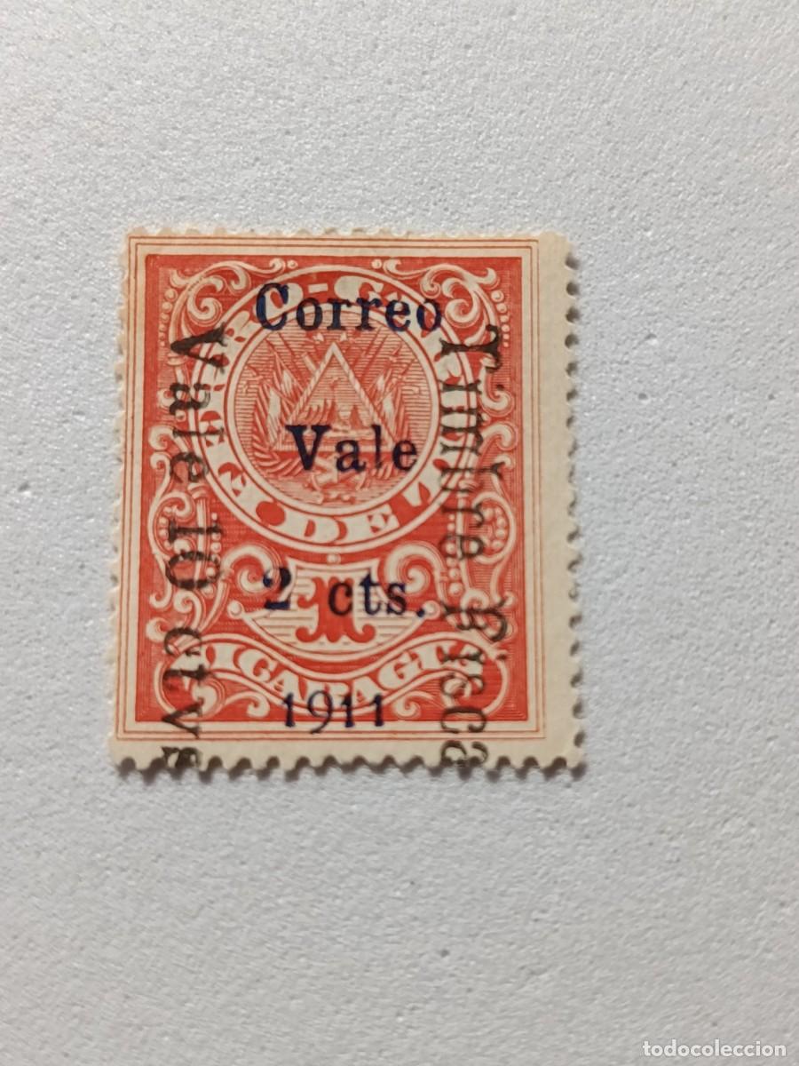 Sellos: Sellos Nicaragua 1911 Sellos ferroviarios de tasa sobrecargados &rdquo;TIMBRE FISCAL&rdquo;