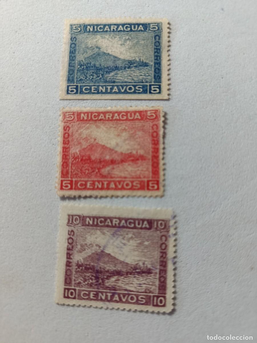 Sellos: Sellos Nicaragua 1902 Volc&aacute;n Momotombo.