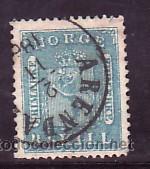 Sellos: NORUEGA    8 USADA, - Foto 1