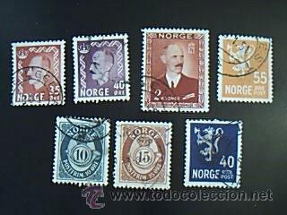 Sellos: Lote 7 sellos de NORGE - Foto 1