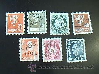 Sellos: Lote 7 sellos de NORGE - Foto 1
