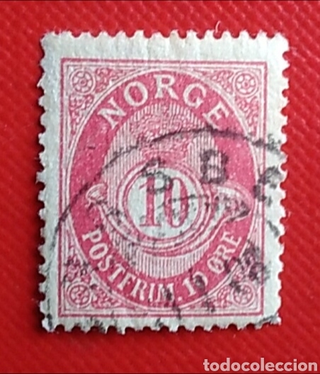 SELLO NORUEGA NORGE 10 ORE USADO (Sellos - Extranjero - Europa - Noruega)
