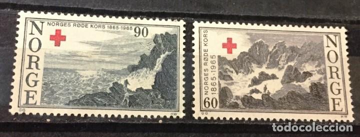 Sellos: Noruega, centenario de la Cruz Roja - Foto 1