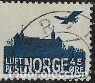 Sellos: NORUEGA A&Eacute;REO YVERT 3 - Foto 1