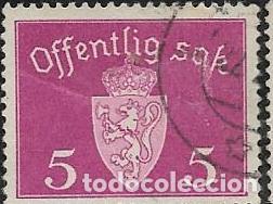 Sellos: NORUEGA SERVICIOS YVERT 22 - Foto 1
