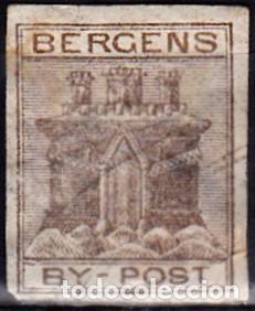 Sellos: 1865 - NORUEGA - BERGENS - Foto 1