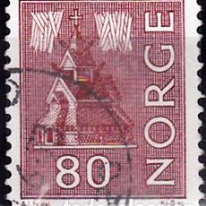 Sellos: 1962 - 1965 - NORUEGA - IGLESIA - YVERT 447