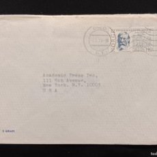 Sellos: DM)1976, NORWAY, LETTER SENT TO U.S.A, AIR MAIL, WITH STAMP CL ANNIVERSARY OF THE EMIGRATION TO AMER