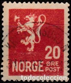Timbres: 1926 -1929 - NORUEGA - FORMATO 16 x 19,5 - LEON PEQUE&Ntilde;O - YVERT 115
