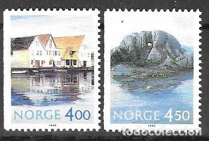 Sellos: SELLOS** DE NORUEGA 1995, YT 1138/ 39 ( sin dentar izquierda)