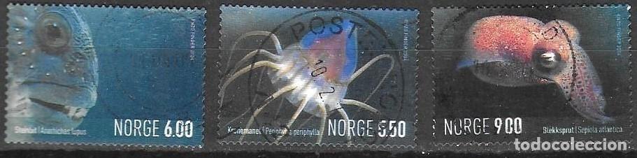 Sellos: SELLOS USADOS DE NORUEGA 2004, YT 1433/ 35