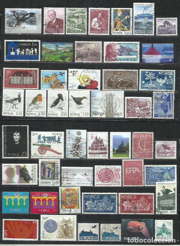 Sellos: Q869B-LOTE SELLOS DIFERENTES NORUEGA NORGE, PAISES NORDICOS, BUENOS VALORES.