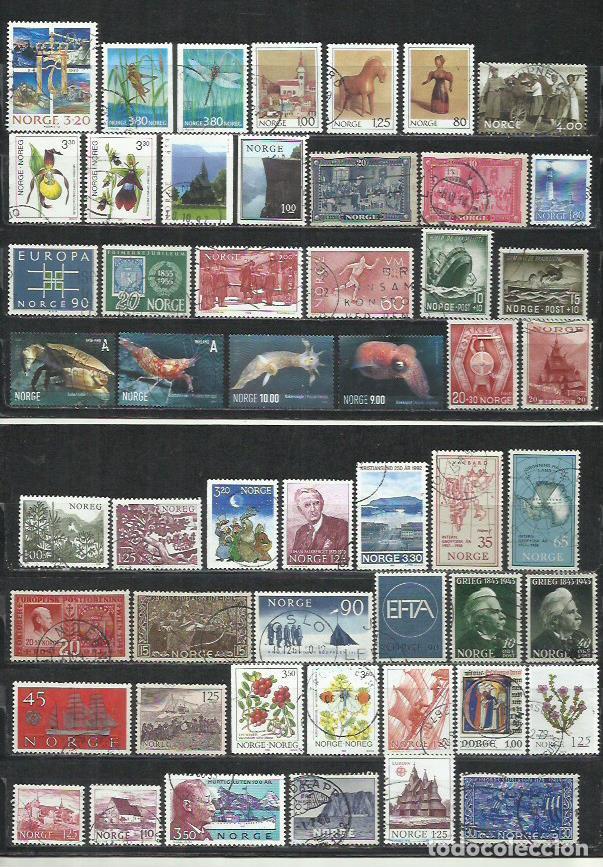 Sellos: Q869C-LOTE SELLOS DIFERENTES NORUEGA NORGE, PAISES NORDICOS, BUENOS VALORES.